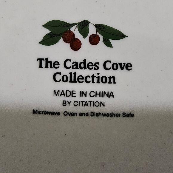 Cades Cove Collection 10.5" Dinner Plate by Citation Apple Blossom Fruit Design - Picture 3 of 3